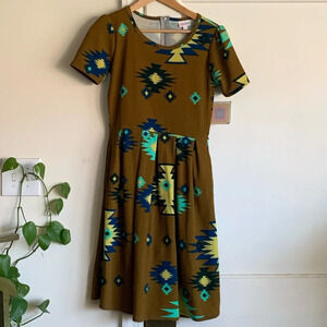 NWT LulaRoe Amelia Tribal Print Dress Size S